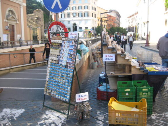 What you see when you come out of the underground passage towards the Vatican What you see when you come out of the underground passage towards the Vatican