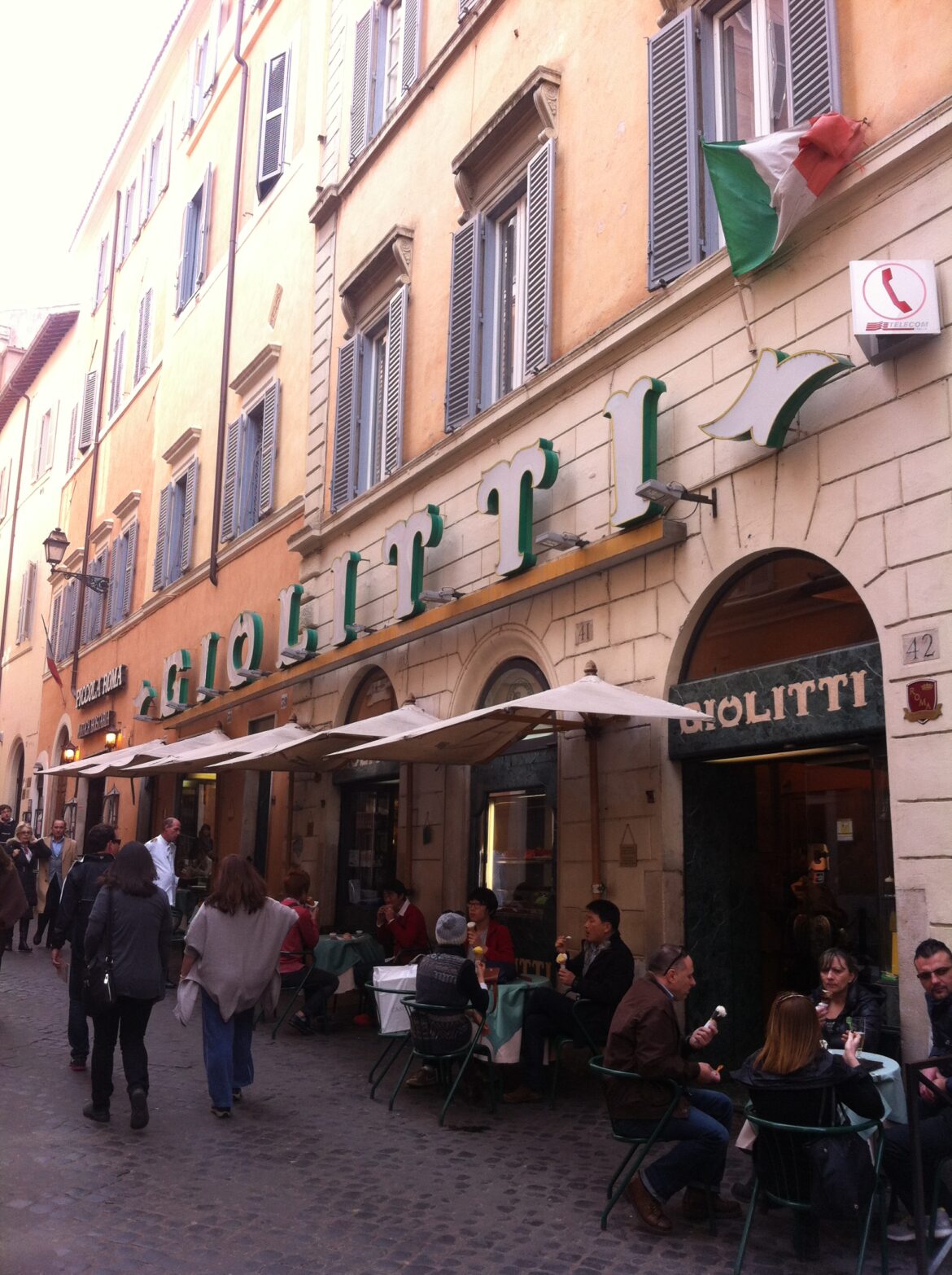 Giolitti is an old ice cream shop a stone throw away from the Pantheon