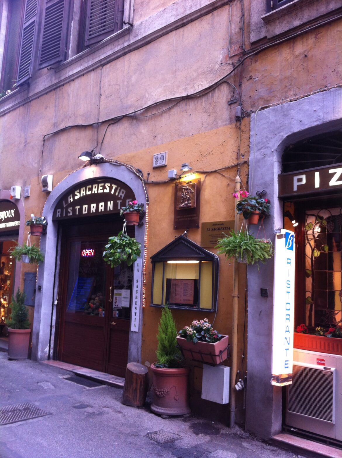 La Sagrestia is a Roman restaurant